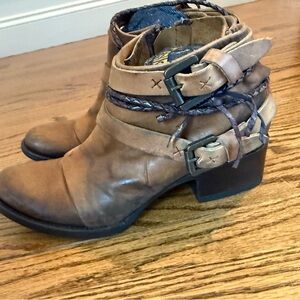 Freebird by Steven Brown Ankle Boots with Buckle Straps